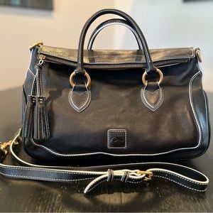 Dooney & Bourke Large Leather Satchel Black